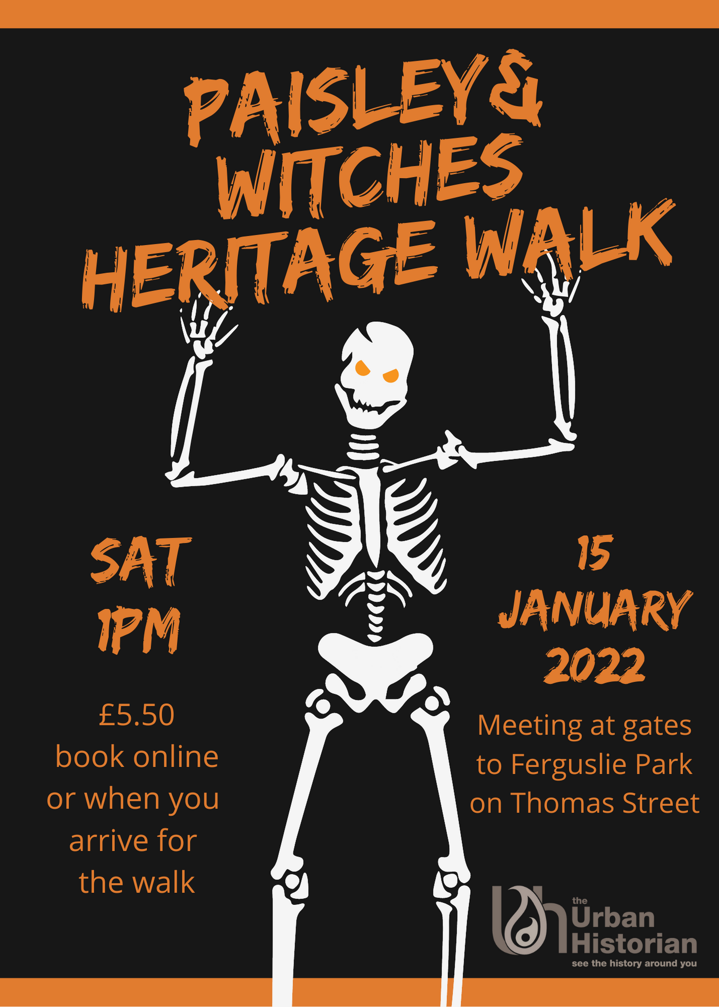 Paisley  & Witches Heritage Walk 15 Jan 2022 Cancelled